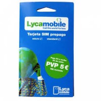 Tarjeta de inico de Lycamobile de 5€